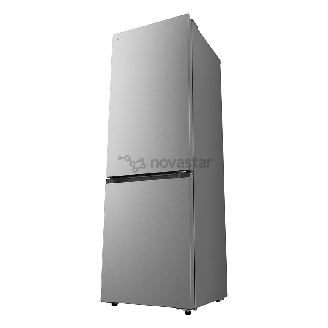 LG, Total No Frost, 333 L, height 186 cm, silver - Refrigerator