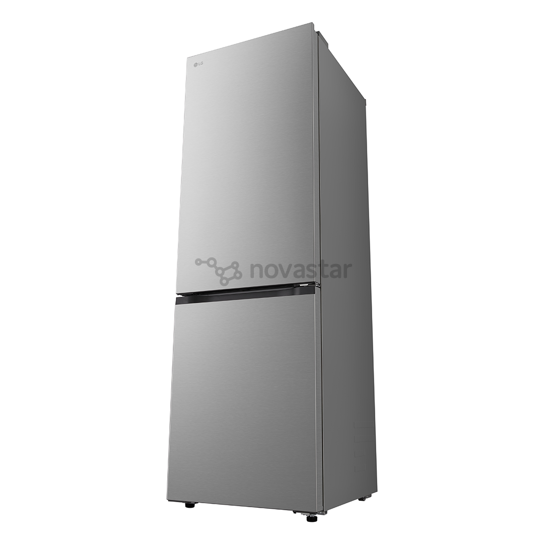 LG, Total No Frost, 333 L, height 186 cm, silver - Refrigerator