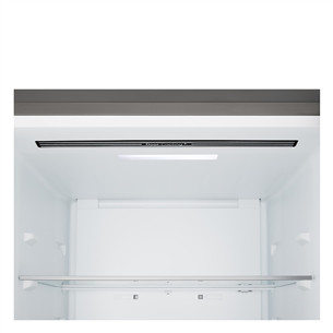 LG, Total No Frost, 333 L, height 186 cm, silver - Refrigerator