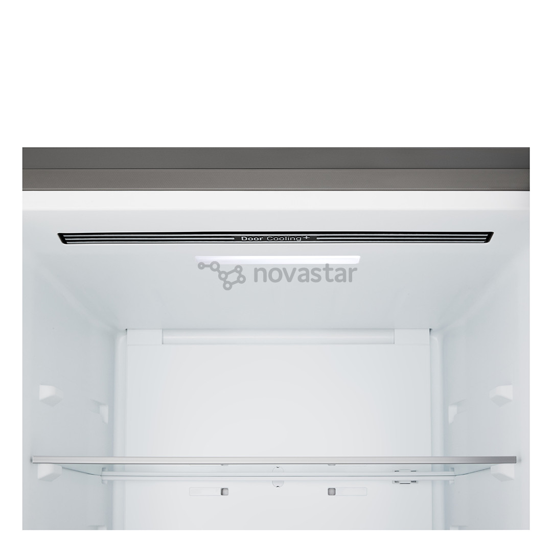 LG, Total No Frost, 333 L, height 186 cm, silver - Refrigerator