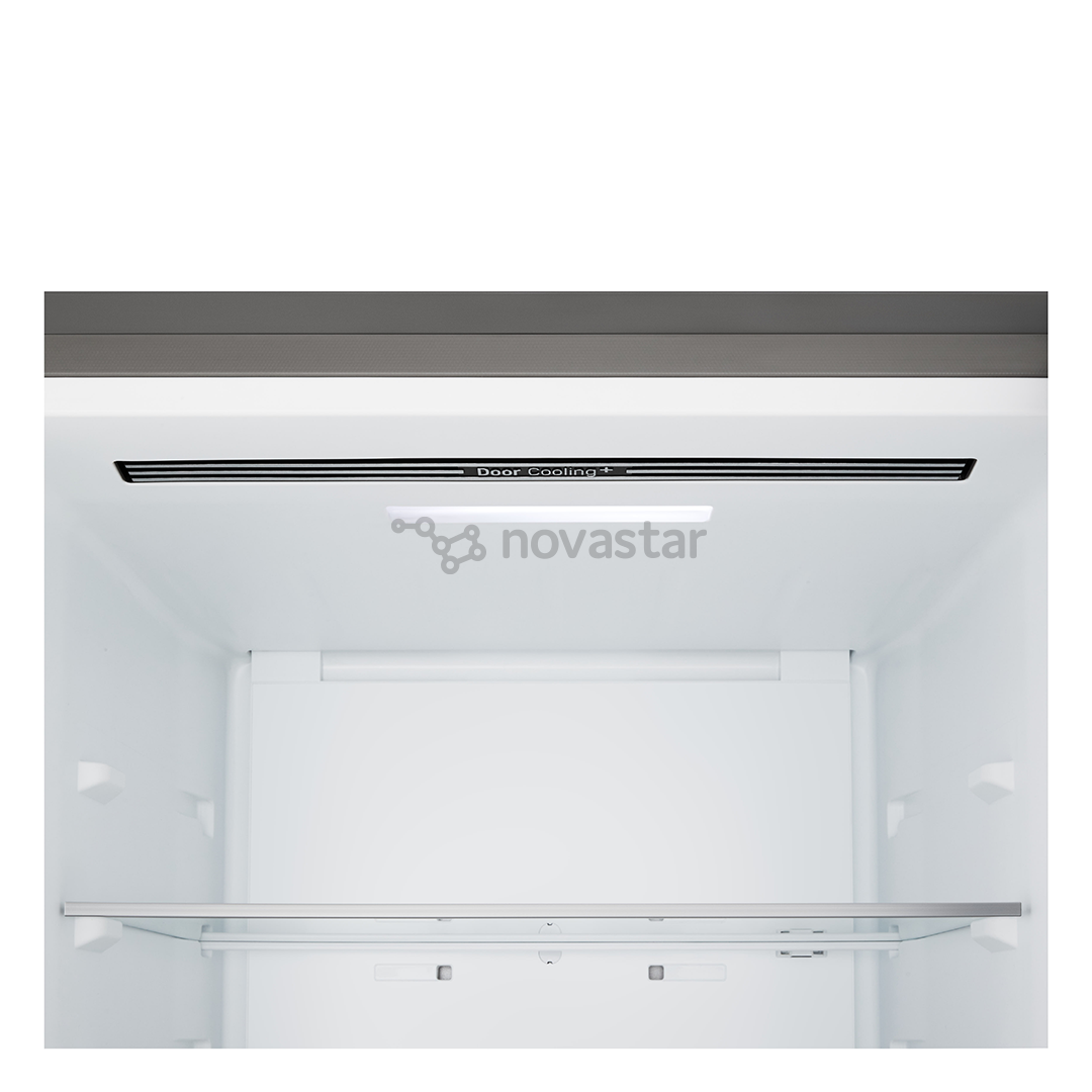 LG, Total No Frost, 333 L, height 186 cm, silver - Refrigerator