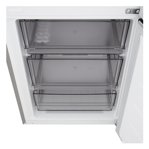 LG, Total No Frost, 333 L, height 186 cm, silver - Refrigerator