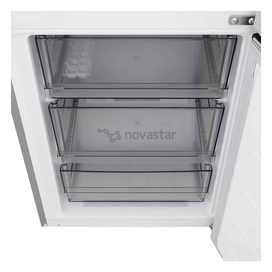 LG, Total No Frost, 333 L, height 186 cm, silver - Refrigerator