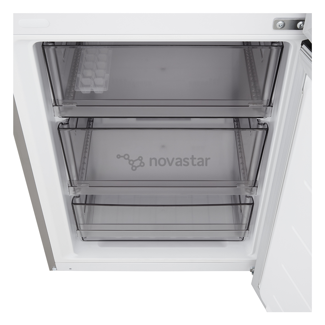 LG, Total No Frost, 333 L, height 186 cm, silver - Refrigerator