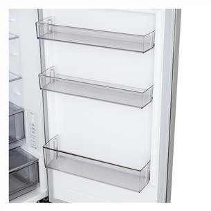 LG, Total No Frost, 333 L, height 186 cm, silver - Refrigerator