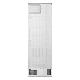 LG, Total No Frost, 333 L, height 186 cm, silver - Refrigerator