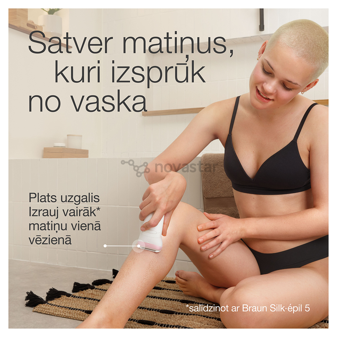 Braun Silk epil 7, Wet & Dry, white/pink - Epilator