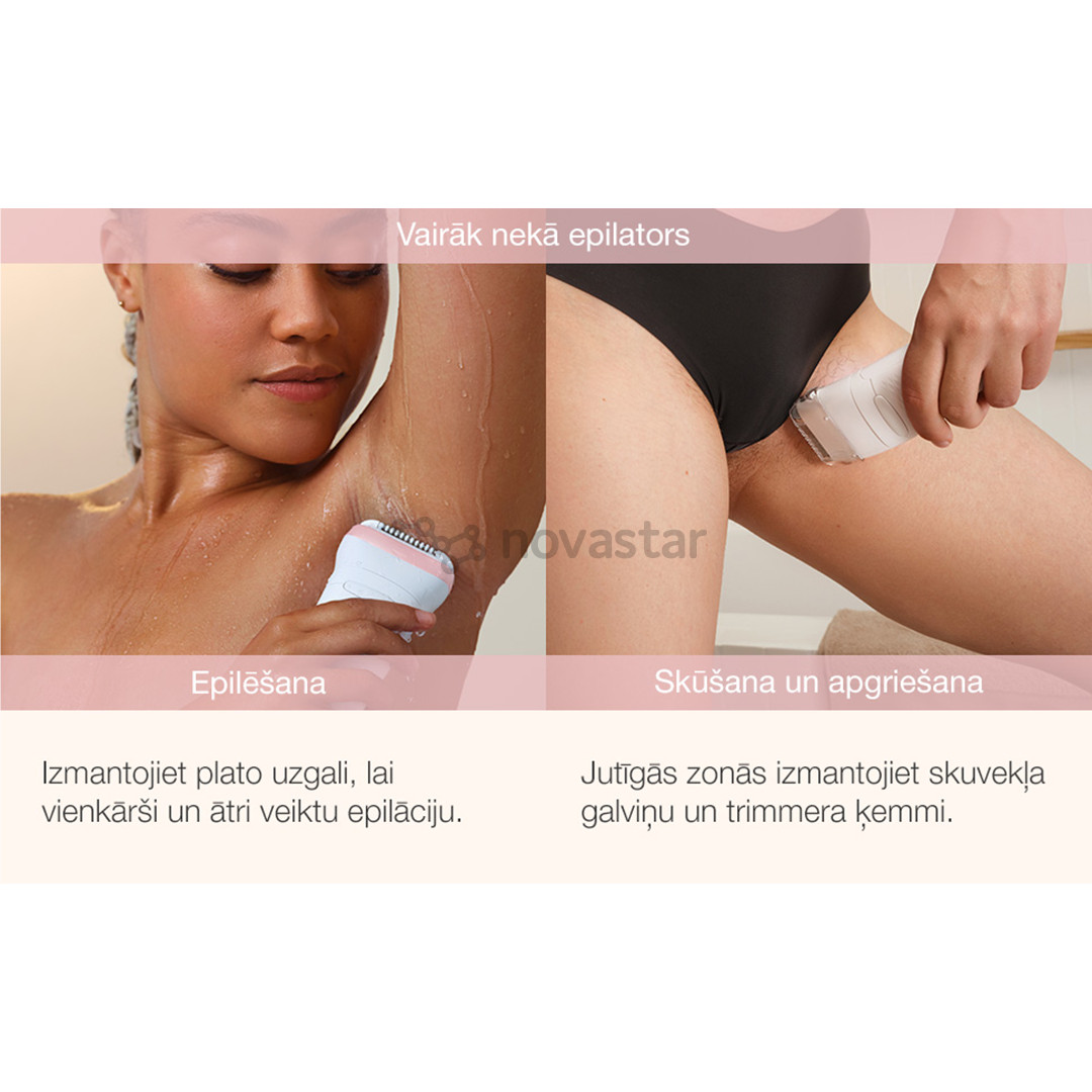 Braun Silk epil 7, baltas/rožinis - Epiliatorius