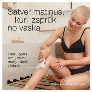 Braun Silk epil 7, baltas/rožinis - Epiliatorius