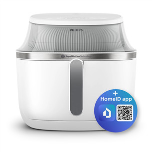 Philips 3000 Series, 6,2 L, 1700 W, balta - Karšto oro gruzdintuvė