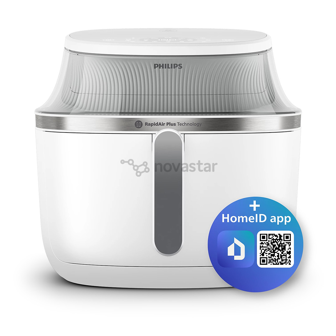 Philips 3000 Series, 6,2 L, 1700 W, balta - Karšto oro gruzdintuvė