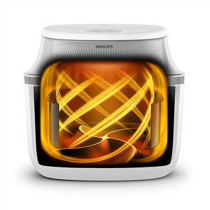 Philips 3000 Series, 6,2 L, 1700 W, balta - Karšto oro gruzdintuvė