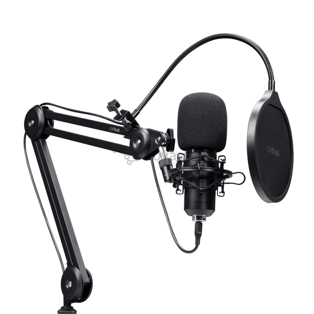 Trust GXT270 Emita II+, black - Microphone with arm