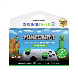KontrolFreek Minecraft Thumbsticks Creeper Edition, Xbox, žali - Svirtelių dangteliai