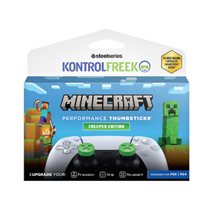 KontrolFreek Minecraft Thumbsticks Creeper Edition, PlayStation, žali - Svirtelių dangteliai