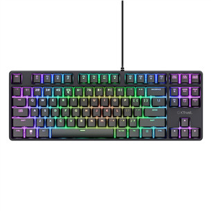 Trust GXT 864 Cada TKL, US, juoda - Klaviatūra