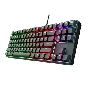 Trust GXT 864 Cada TKL, US, juoda - Klaviatūra