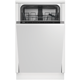 Beko, 10 komplektų talpa, plotis 44,8 cm - Įmontuojama indaplovė