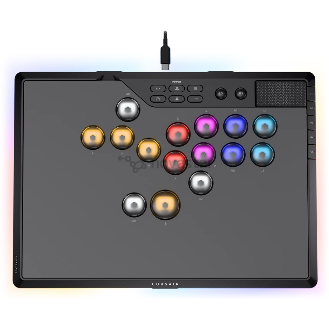 Corsair Novablade Pro, PlayStation, juodas - Žaidimų pultelis