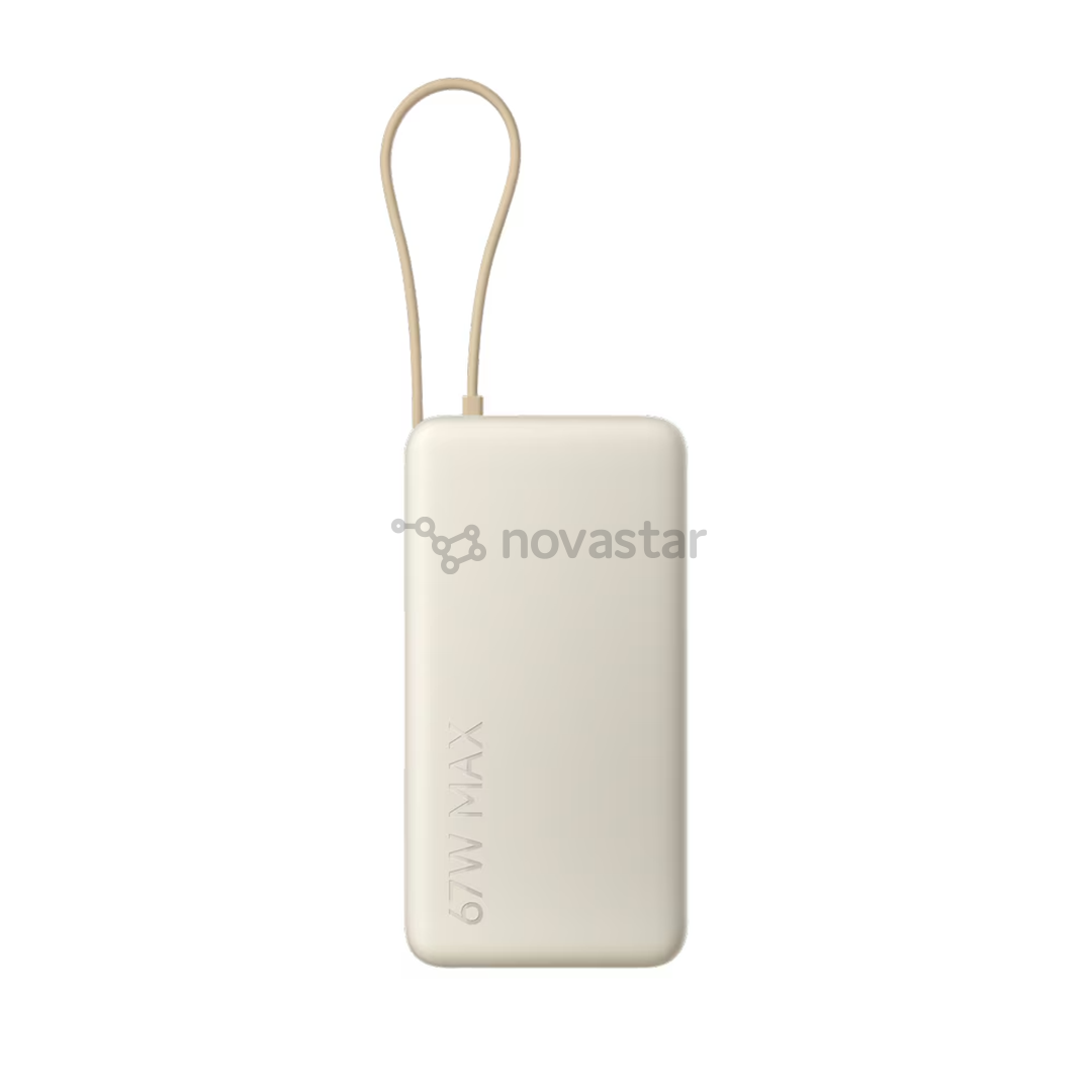 Xiaomi Power Bank, 20000 mAh, 67 W, smėlio spalvos - Išorinė baterija