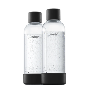 MySoda, 1L, 2-pack, black - Spare bottles EU-2PB10-B