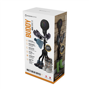 Hedgehog Buddy, 4x4, black - Shoe dryer