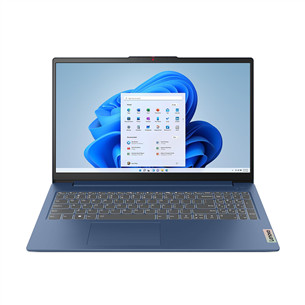 Lenovo IdeaPad Slim 3 Gen 8, 15,6'', Ryzen 5, 16 GB, 512 GB, ENG, tamsiai mėlynas - Nešiojamasis kompiuteris 82XQ00SRLT