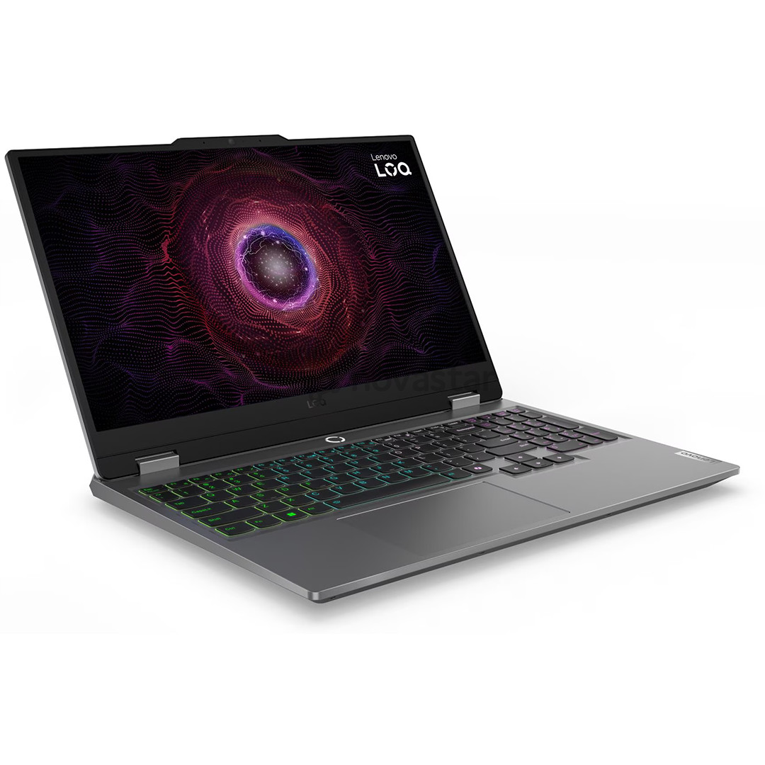 Lenovo LOQ 15ARP9, 15,6'', Full HD, 144 Hz, Ryzen 5, 16 GB, 512 GB, RTX 4050, ENG, pilkas - Nešiojamasis kompiuteris