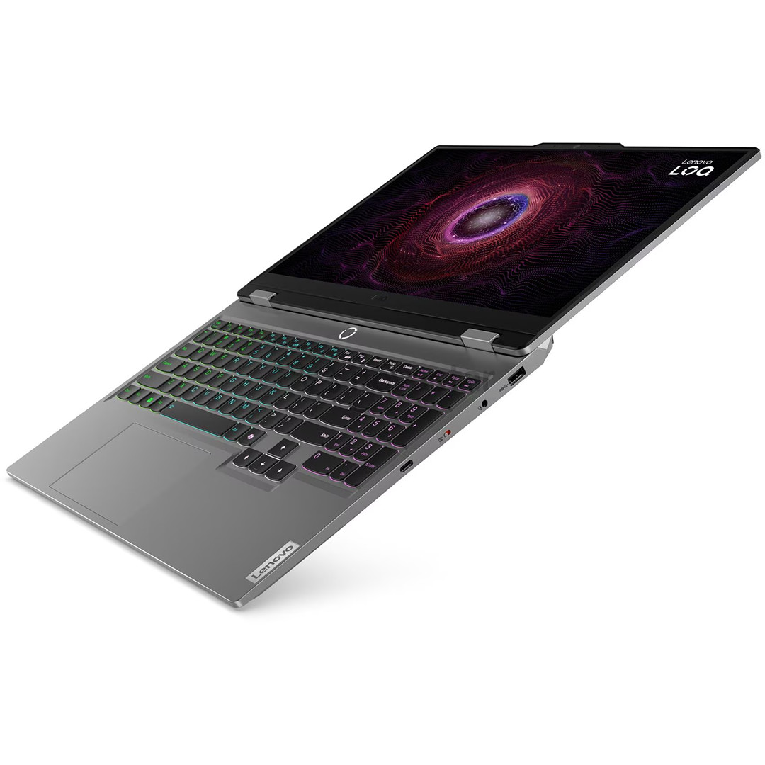 Lenovo LOQ 15ARP9, 15,6'', Full HD, 144 Hz, Ryzen 5, 16 GB, 512 GB, RTX 4050, ENG, pilkas - Nešiojamasis kompiuteris