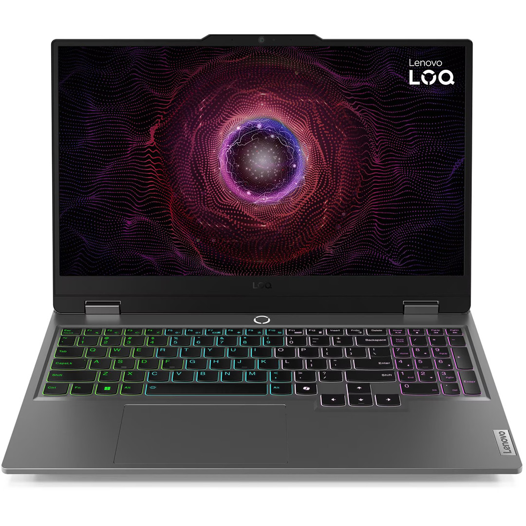 Lenovo LOQ 15ARP9, 15,6'', Full HD, 144 Hz, Ryzen 5, 16 GB, 512 GB, RTX 4050, SWE, luna grey - Notebook 83JC00P0MX