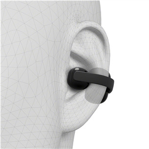 Sony Linkbuds Clip, juodos - Belaidės ausinės