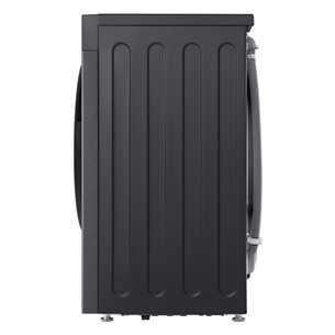 LG, 9 kg, depth 47.5 cm, 1200 rpm, matte black - Front load washing machine