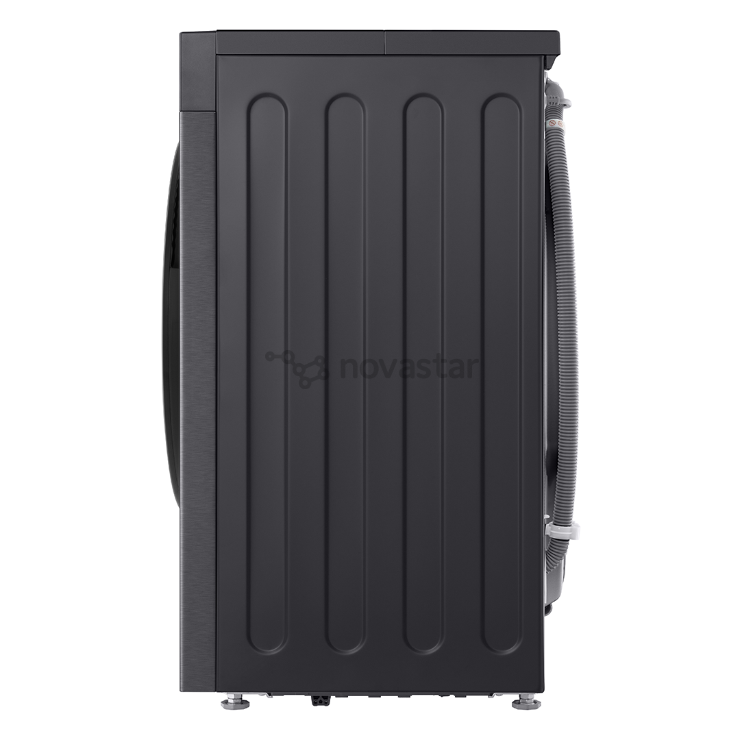 LG, 9 kg, depth 47.5 cm, 1200 rpm, matte black - Front load washing machine