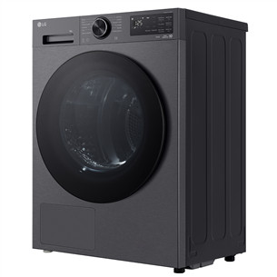 LG, Heat pump, 9 kg, depth 66 cm, matte black - Clothes dryer