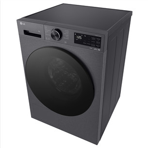 LG, Heat pump, 9 kg, depth 66 cm, matte black - Clothes dryer