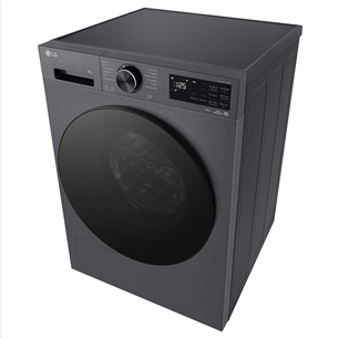 LG, Heat pump, 9 kg, depth 66 cm, matte black - Clothes dryer