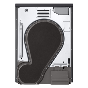 LG, Heat pump, 9 kg, depth 66 cm, matte black - Clothes dryer