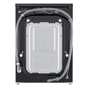 LG, 11 kg, gylis 57 cm, 1400 aps./min., matinė juoda - Skalbimo mašina