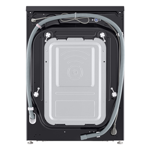 LG, 11 кг, глубина 57 см, 1400 об/мин, матовый черный - Стиральная машина с передней загрузкой
