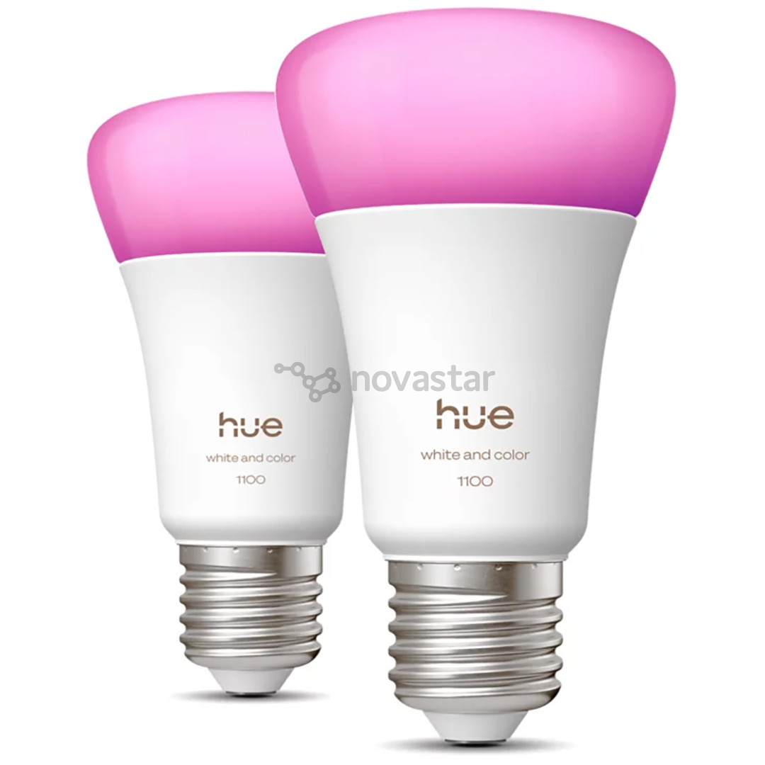 Philips Hue White and Color Ambiance, E27, 2 vnt., spalvotos - Išmaniosios lemputės