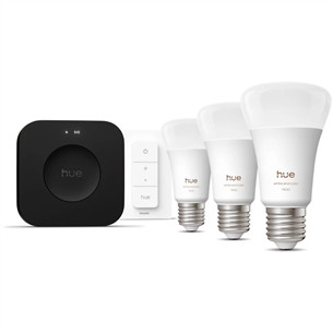 Philips Hue White & Color Ambiance starter set, E27, 3 vnt. - Išmaniųjų lempučių rinkinys
