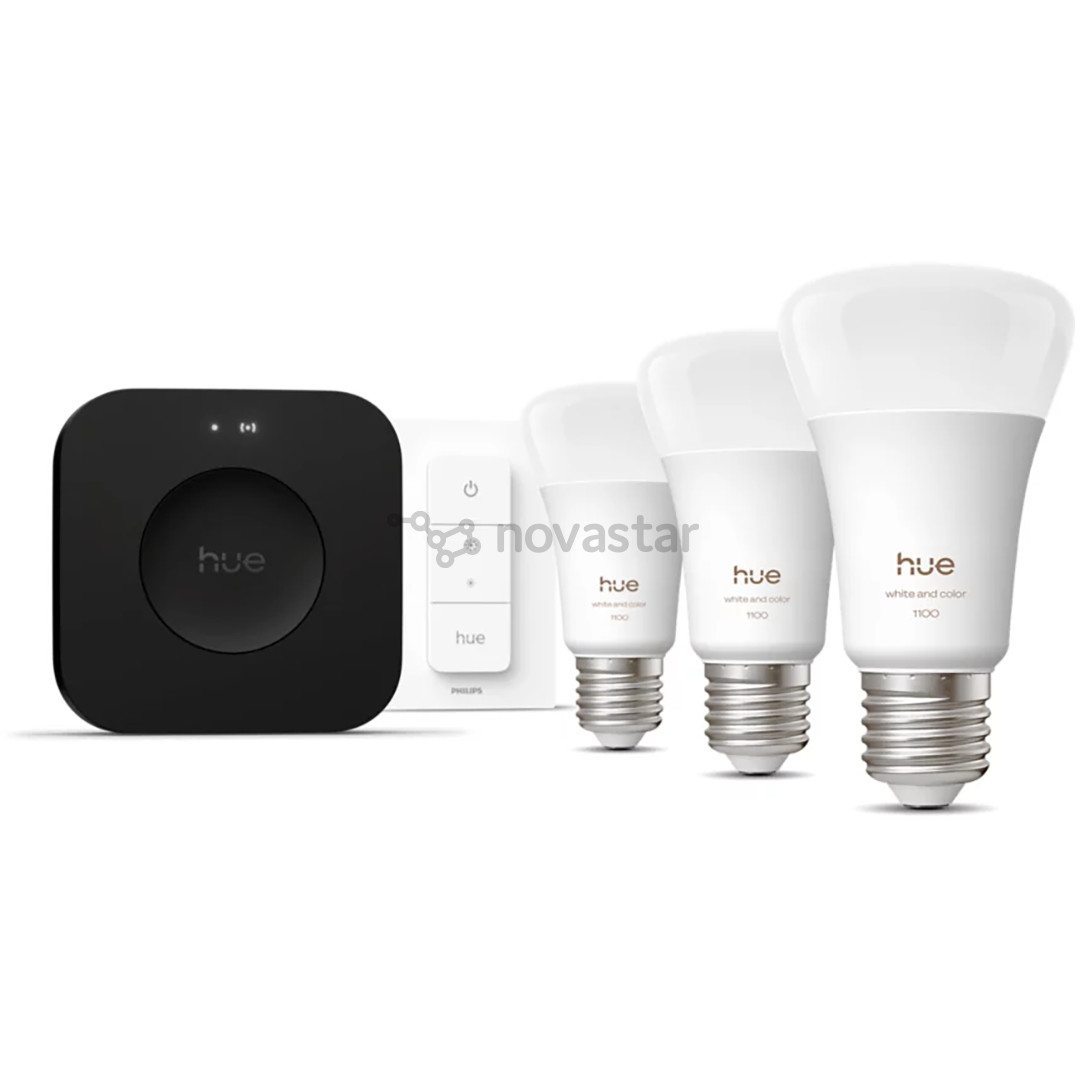 Philips Hue White & Color Ambiance starter set, E27, 3 vnt. - Išmaniųjų lempučių rinkinys