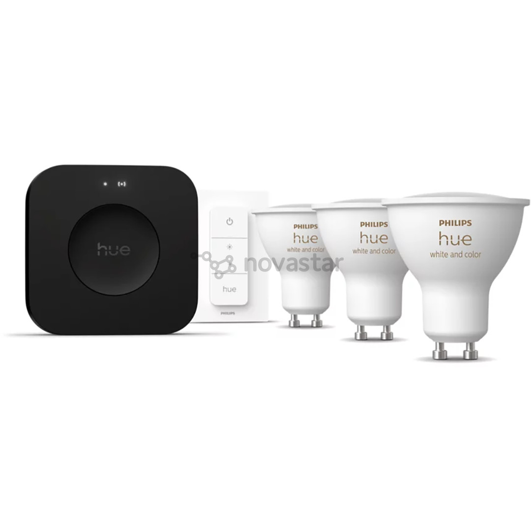 Philips Hue White & Color Ambiance starter kit, GU10, 3 vnt. - Išmaniųjų lempučių rinkinys