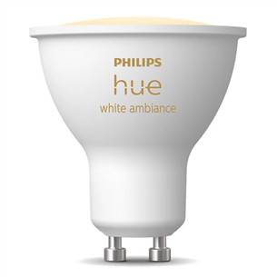 Philips Hue White Ambiance, GU10, balta - Išmanioji lemputė 929003666701
