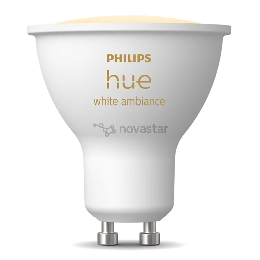 Philips Hue White Ambiance, GU10, balta - Išmanioji lemputė