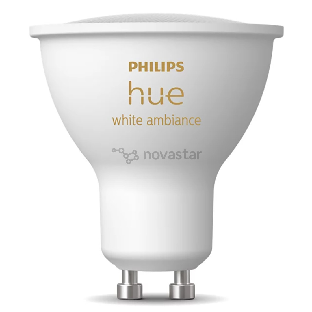 Philips Hue White Ambiance, GU10, balta - Išmanioji lemputė