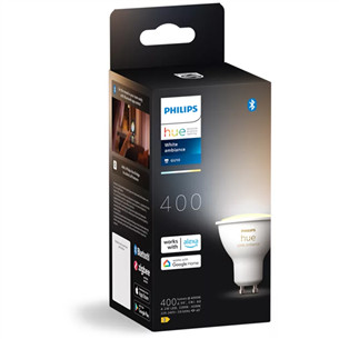 Philips Hue White Ambiance, GU10, balta - Išmanioji lemputė