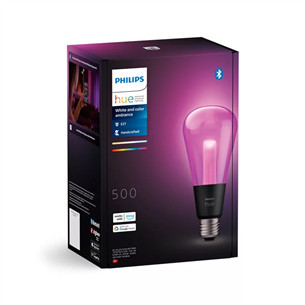 Philips Hue Lightguide, ST72, E27, juodas - LED šviestuvas
