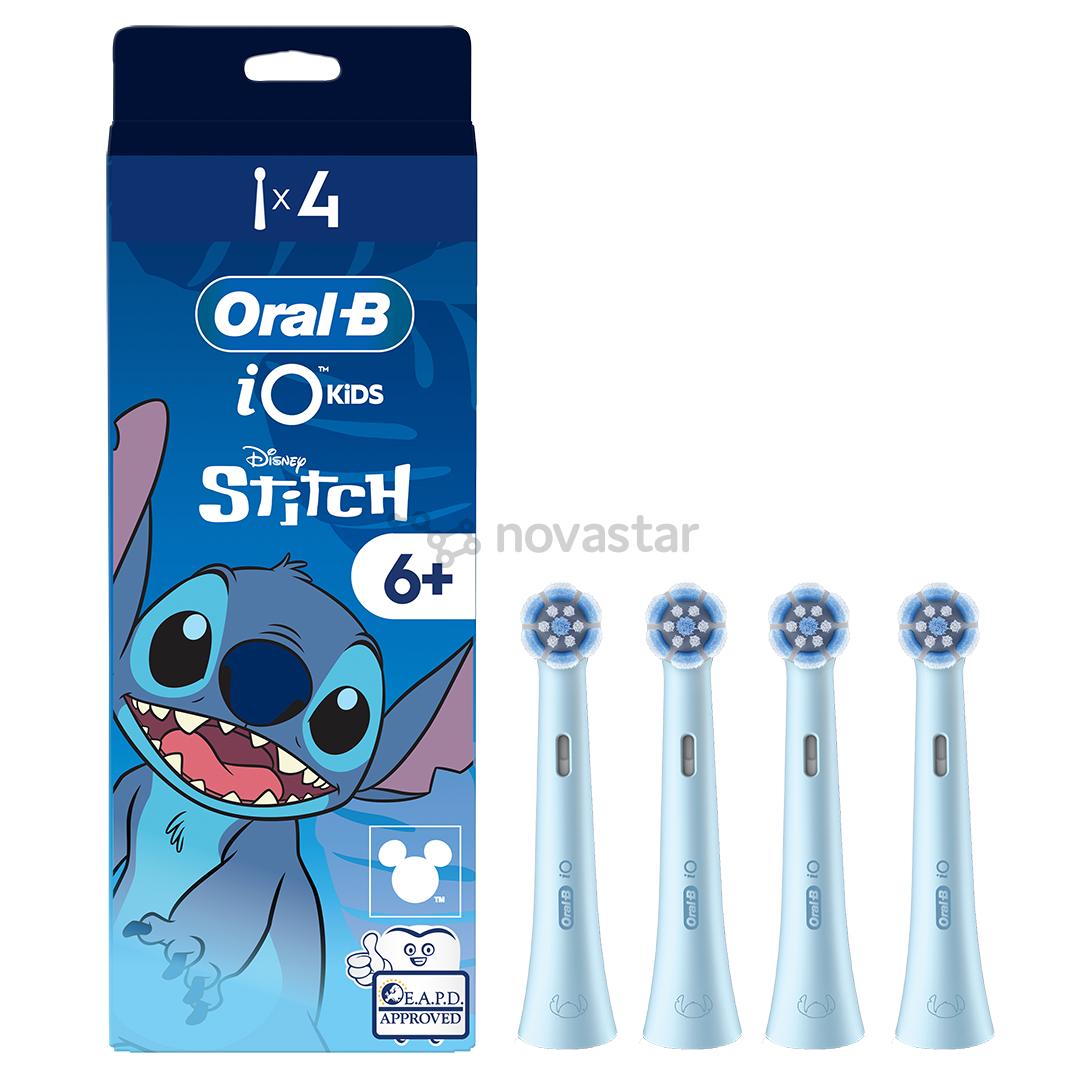 Braun Oral-B iO, Kids Disney Stitch, 4 шт. - Насадки для зубной щетки