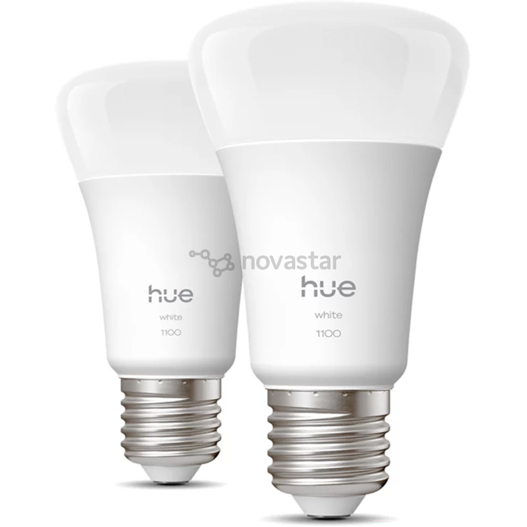 Philips Hue White A60, E27, 2 шт., белый - Умные лампы